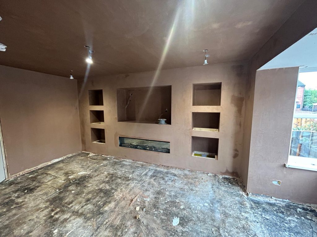 Wall rendering project in Leeds