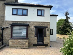 Rendered property exterior by Leeds Rendering