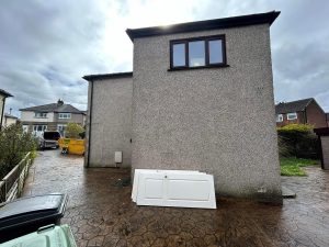 Rendered property exterior by Leeds Rendering