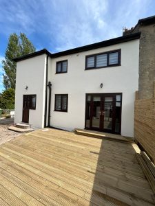 Rendered property exterior by Leeds Rendering