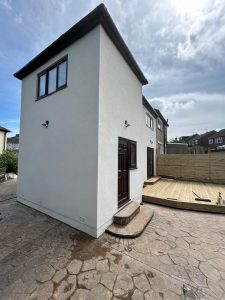 K-rend finish on property exterior in Leeds