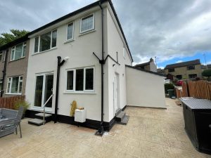 Silicone render application in West Yorkshire